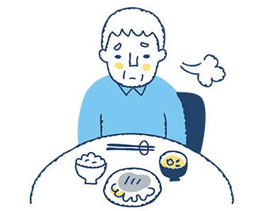 全身のフレイル（虚弱）へと進行するイメージイラスト